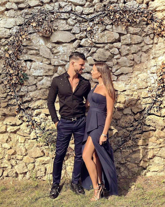 Florent Ré avec sa fiancée Yvane, le 14 juillet 2018