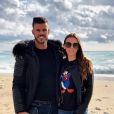 Florent Ré et sa fiancée Yvane à la plage de Cassis, le 8 novembre 2018