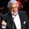 Placido Domingo, Maria Kataeva et Oxana Shilova en concert à Moscou, le 17 octobre 2019.