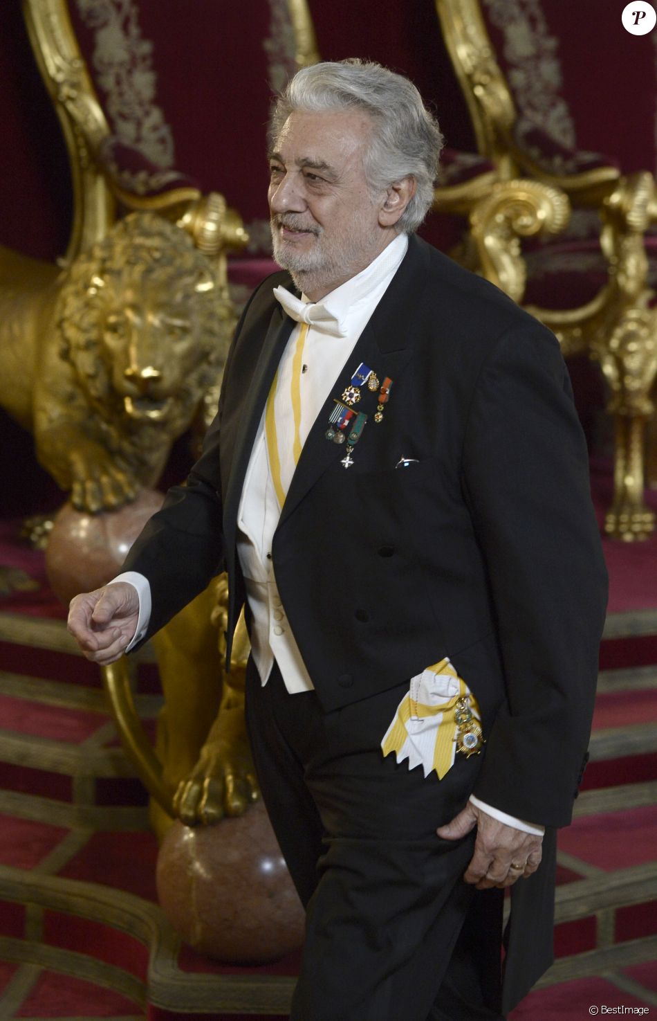 L'amour Royal De Ruyi Au Palais Placido Domingo - Le couple royal d'Espagne lors du dîner de gala donné