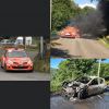 La voiture de Rallye d'Eric de "Koh-Lanta 2020" a pris feu le week-end du 1er août 2020
