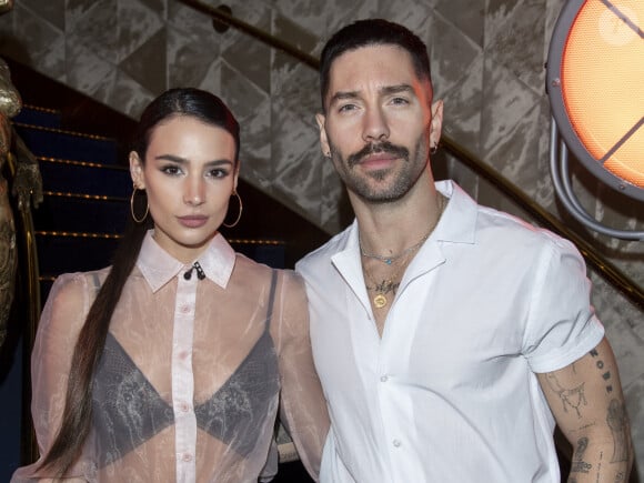 Jade Leboeuf (la fille de l'ex-footballeur F.Leboeuf) et son mari Stéphane Rodrigues lors de la soirée de la grande finale du concours Top Model International au Lido à Paris, France, le 19 janvir 2020. © Pierre Perrussau/Bestimage