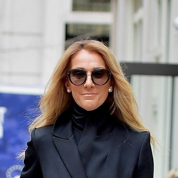 Céline Dion à la sortie de son concert au Barclays Center à New York le 29 février 2020. 