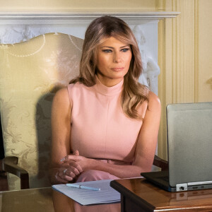 Melania Trump en visio le 1er juin 2020 à la Maison Blanche.