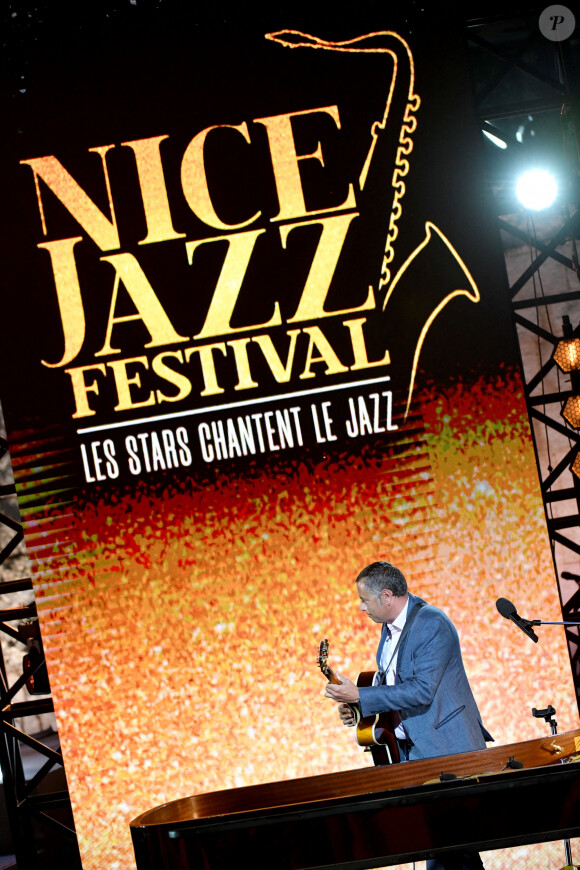 Exclusif - Noé Reinhardt durant le premier jour d'enregistrement de l'émission de télévision "Nice Jazz Festival" au Théâtre de Verdure à Nice, le 24 juillet 2020. © Bruno Bebert/Bestimage