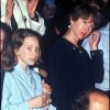 Laura Smet et Nathalie Baye au concert de Johnny Hallyday au Parc des Princes en 1993.