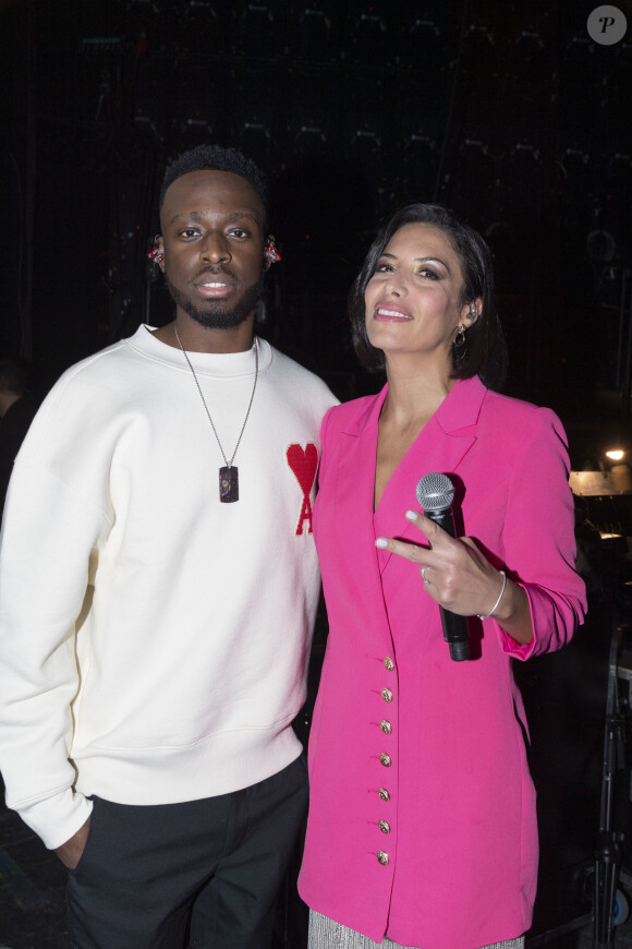 Exclusif - Dadju et Zaho - Surprises - Backstage de l'enregistrement de l'émission "La Chanson secrète 4", qui sera diffusée le 4 janvier 2020 sur TF1, à Paris. Le 17 décembre 2019 © Gaffiot-Perusseau / Bestimage