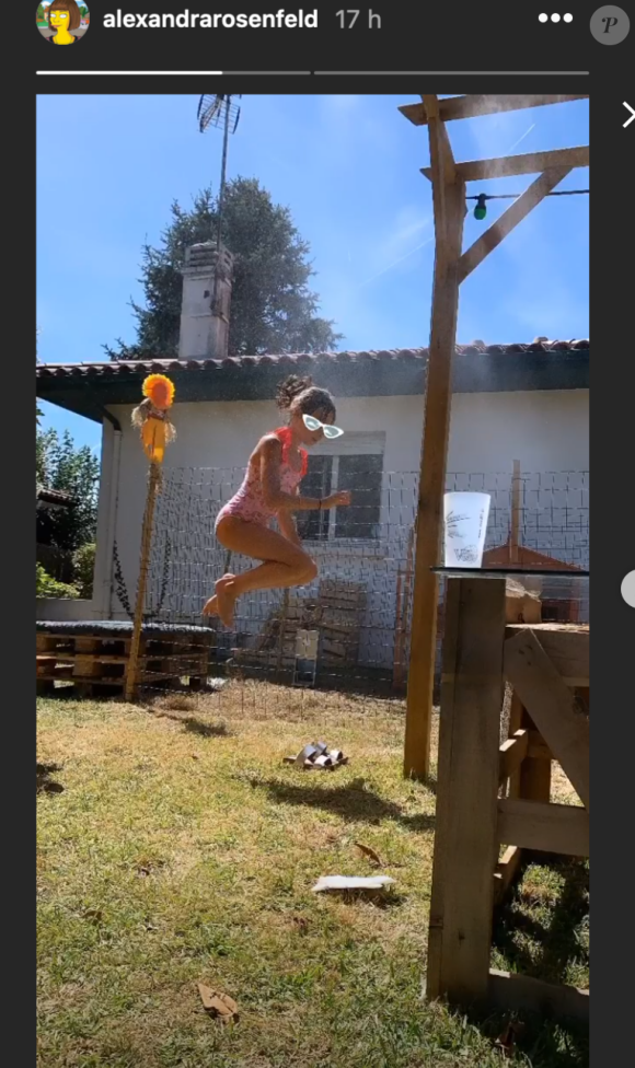 Hugo Clément et Alexandra Rosenfeld fêtent les 10 ans de Ava - Instagram, 23 août 2020
