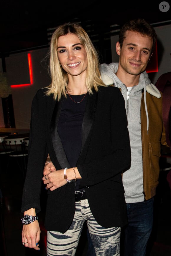 Exclusif - Alexandra Rosenfeld (Miss France 2006) et son compagnon Hugo Clément - Soirée de lancement du livre de Rio Mavuba "Capitaine de ma vie. © Pierre Perusseau/Bestimage