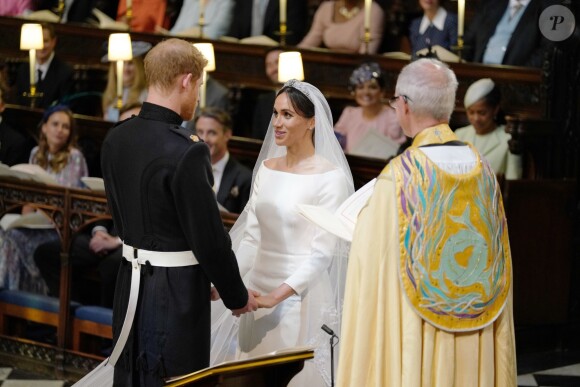 Le prince Harry et Meghan Markle, duc et duchesse de Sussex, ont célébré leur mariage le 19 mai 2018 en la chapelle St George à Windsor. Une cérémonie marquée notamment par leur émouvante complicité amoureuse, qui sautait aux yeux...