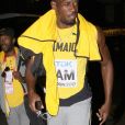 Usain Bolt rentre à son hôtel après sa blessure lors de sa dernière course, le 4x100 m, aux Championnats du monde à Londres, Royaume Uni, le 12 août 2017.
