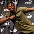 Usain Bolt - Conférence de presse "IAAF World Championships" à Londres, le 1er août 2017.