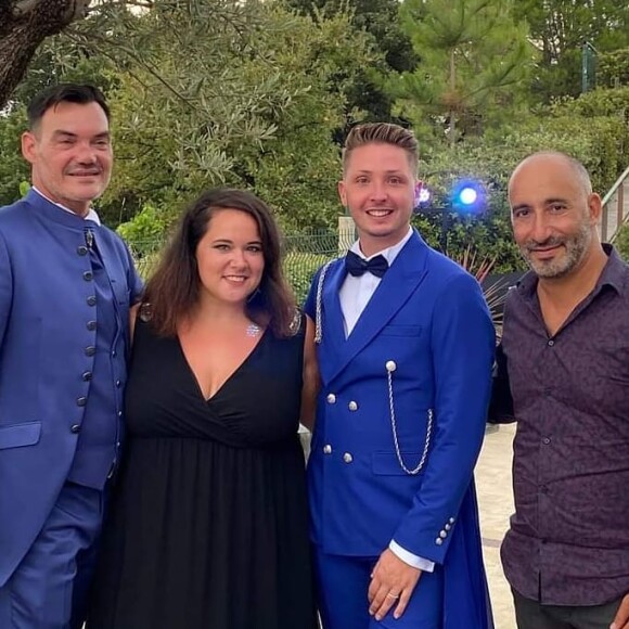 Magalie Vaé a partagé cette photo du mariage de Leona Winter avec Lorenzo Werner, sur Instagram. Août 2020.