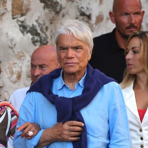 Bernard Tapie et sa femme Dominique sont allés diner au restaurant "Le Girelier" à Saint-Tropez. Le 15 juillet 2020