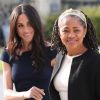 Meghan Markle et sa mère Doria Ragland arrivent à l'hôtel Cliveden House près de Windsor à la veille du Mariage du prince Harry et de Meghan Markle à Taplow en mai 2018.