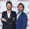 Christophe Beaugrand et son mari Ghislain Gerin - Photocall de la générale "L'Oiseau Paradis" au Paradis Latin à Paris au printemps 2019. © Olivier Borde/Bestimage