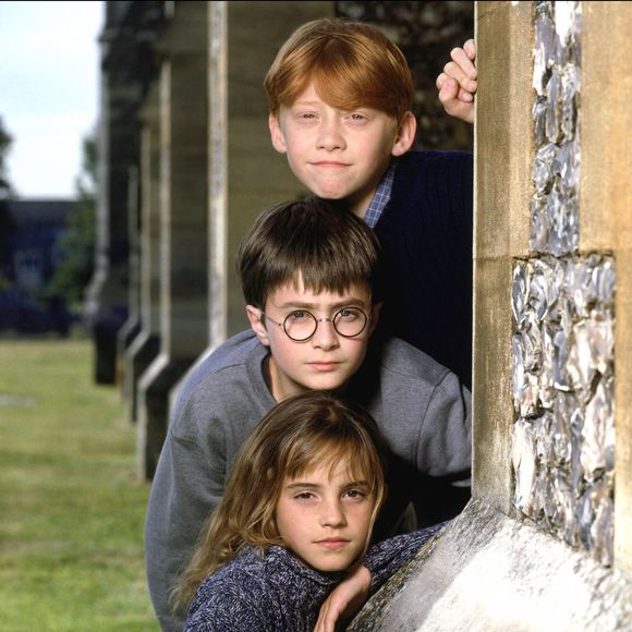 Daniel Radcliffe, Rupert Grint et Emma Watson dans le film "Harry Potter à l'école des sorciers" en 2001.