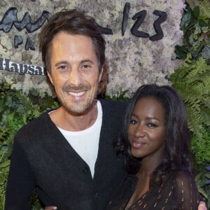 Vincent Cerutti et sa compagne Hapsatou Sy (enceinte de son deuxième enfant) - Inauguration du Concept Store Maison 123 Paris et HapsatouSy rue de la Chaussée d'Antin dans le 9ème arrondissement de Paris, France, le 19 septembre 2019. © Pierre Perusseau/Bestimage