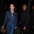 Exclusif - Exclusif - Dr. Dre, sa femme Nicole Young - Dr. Dre est allé dîner en famille au restaurant Mastro's Steakhouse à Beverly Hills, Los Angeles, le 10 janvier 2020.
