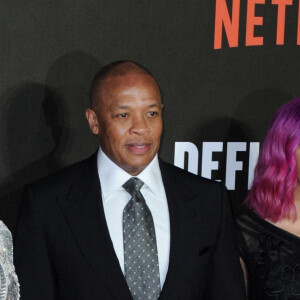 Dr Dre, sa femme Nicole Threatt et leur fille Truly Young - Projection du film "The Defiant Ones" au Ritzy Picturehouse cinéma à Londres, Royaume Uni, le 15 mars 2018.