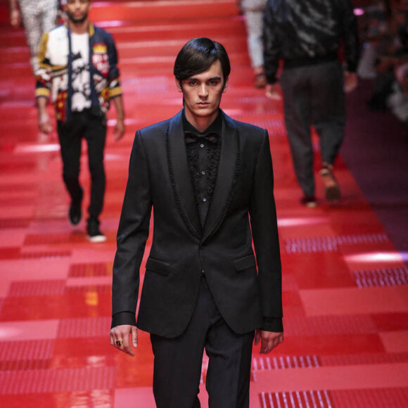 Alain-Fabien Delon - Défilé de mode Hommes "Dolce & Gabbana" 2018 lors de la fashion week de Milan. Le 17 juin 2017