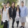 Kim Kardashian, Kris Jenner, Khloé, Kourtney et Rob Kardashian à West Hollywood. Los Angeles, décembre 2008.
