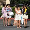 Kendall Jenner, Kris Jenner, Kylie Jenner, sa grand-mère MJ, Kourtney Kardashian, Kim Kardashian, Kylie Jenner, Bruce Jenner et Mason Disick à Agoura Hills. Avril 2012.