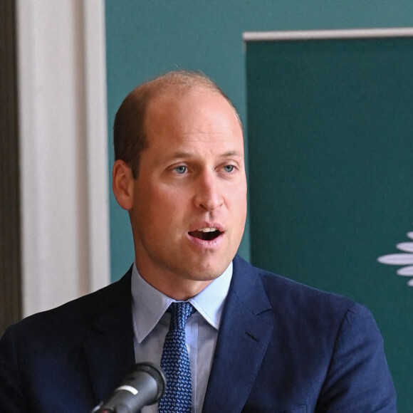 Le prince William, duc de Cambridge, visite l'école de police de Belfast, dans le cadre de son déplacement officiel en Irlande du Nord, le 9 septembre 2020.