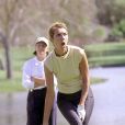 Céline Dion au tournoi de golf du Rancho Mirage en Californie, en 2000. 
  