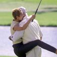  Céline Dion au tournoi de golf du Rancho Mirage en Californie, en 2000. 
  
