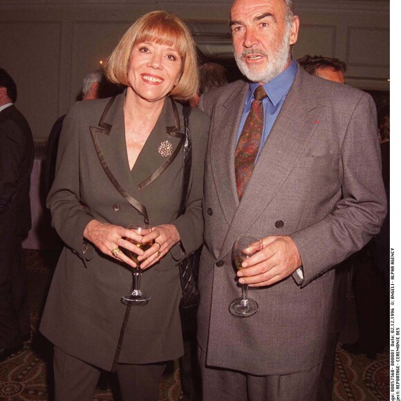 Diana Rigg et Sean Connery en 1996.