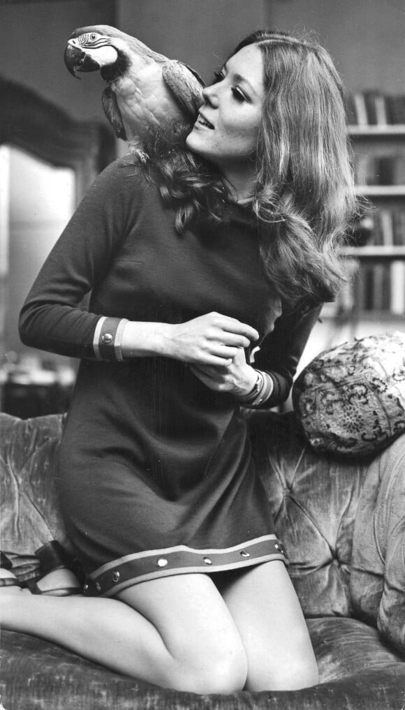 Diana Rigg en interview à son domicile. Mai 1970