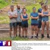 L'équipe du Sud (Mathieu, Sébastien, Aubin, Carole, Ava, Alix) dans "Koh-Lanta, Les 4 Terres" sur TF1 en 2020.