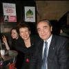 Bernard Debré et Roselyne Bachelot au Banana Café à Paris, lors de la présentation du livre de Jean-Luc Romero en 2006.