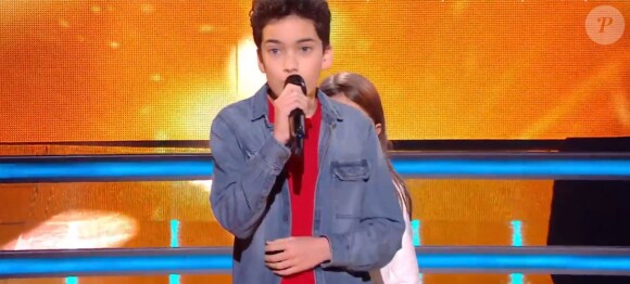 Battle entre Kanesha, Léna et Nathan dans "The Voice Kids 2020", le 19 septembre, sur TF1
