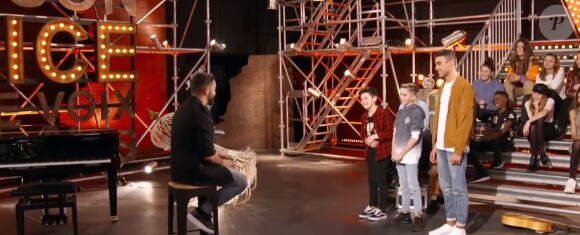 Battle entre Maxime, Tony et Abdellah dans "The Voice Kids 2020", le 19 septembre, sur TF1