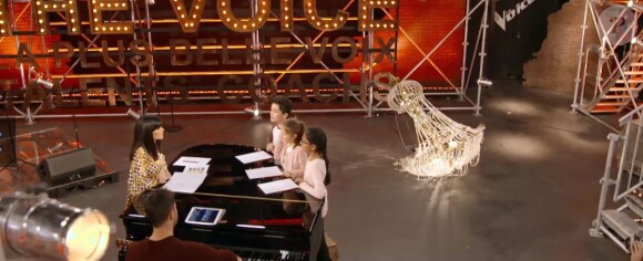 Répétitions pour les battles de Kanesha, Léna et Nathan, émission "The Voice Kids 2020" du 19 septembre sur TF1