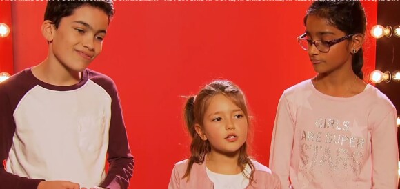 Répétitions pour les battles de Kanesha, Léna et Nathan, émission "The Voice Kids" sur TF1