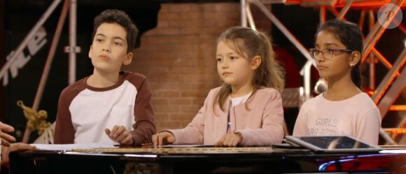 Répétitions pour les battles de Kanesha, Léna et Nathan, émission "The Voice Kids 2020" du 19 septembre sur TF1