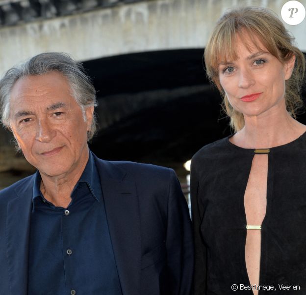 Richard Berry et sa femme Pascale Louange - Soirée de gala de la "Maud Fontenoy Fondation" à bord de la péniche Ducasse sur Seine à Paris © Veeren/Bestimage