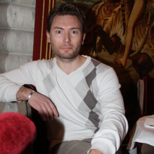 Fred Cauvin pose dans un restaurant à Paris, France, le 21 mars 2018. © Philippe Baldini/Bestimage