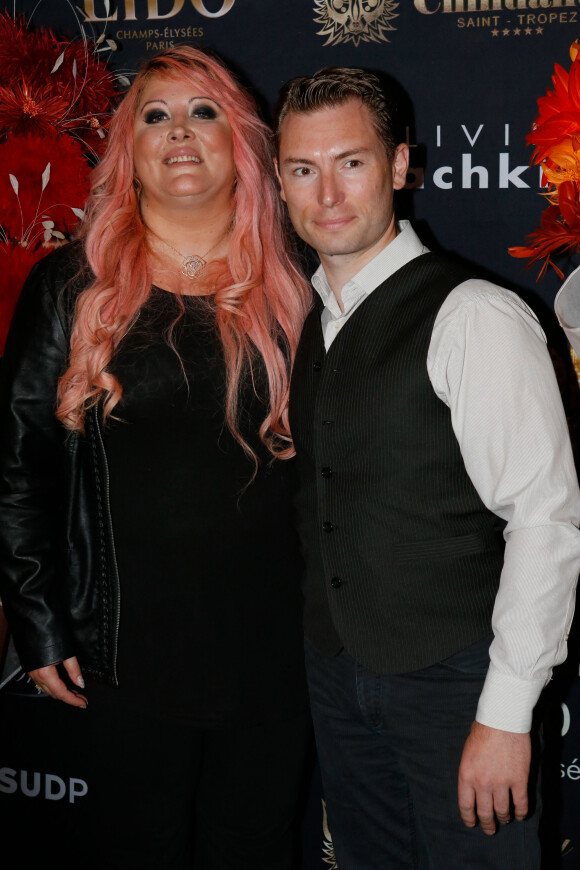 Loana et son compagnon Frédéric Cauvin - Photocall "Top Model Belgium" au Lido à Paris.