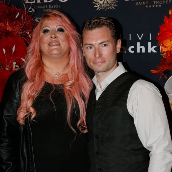 Loana et son compagnon Frédéric Cauvin - Photocall "Top Model Belgium" au Lido à Paris.