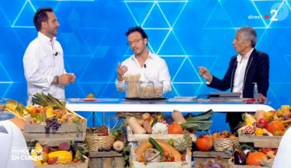 Nagui rembarré par sa femme Mélanie Page dans "Tous le monde cuisine" sur France 2 - Mardi 22 septembre 2020