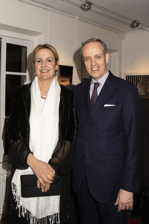 Le prince Jean d'Orléans et sa femme la princesse Philomena d'Orléans (Comte et Comtesse de Paris) - Vernissage de l'exposition Princes et Princesses d'Orléans "Une Famille d'artistes" au concept store Not a Gallery à Paris le 5 mars 2020. © Jack Tribeca /Bestimage