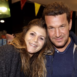 Naissance - Benjamin Castaldi et Aurore Aleman sont parents d'un petit garçon - Exclusif - Benjamin Castaldi avec sa femme Aurore Aleman - Sortie livre de Valérie Bénaïm à la librairie Eyrolles à Paris le 13 octobre 2019. © Cédric Perrin /Bestimage 