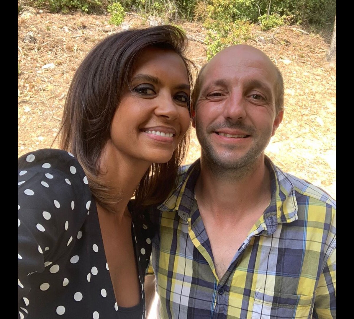Photo : Laurent, agriculteur de "L'amour est dans le pré" saison 14, au côté de Karine Le Marchand. - Purepeople