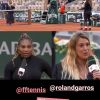 Marion Bartoli heureuse d'avoir revu Serena Williams à Roland-Garros, le 28 septembre 2020.