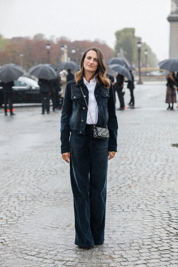 Camille Cottin lors du défilé de mode prêt-à-porter printemps-été 2021 "Dior" au Jardin des Tuileries à Paris. Le 29 septembre 2020 © Christophe Clovis / Bestimage