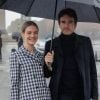Natalia Vodianova et Antoine Arnault lors du défilé de mode prêt-à-porter printemps-été 2021 "Dior" au Jardin des Tuileries à Paris. Le 29 septembre 2020 © Christophe Clovis / Bestimage